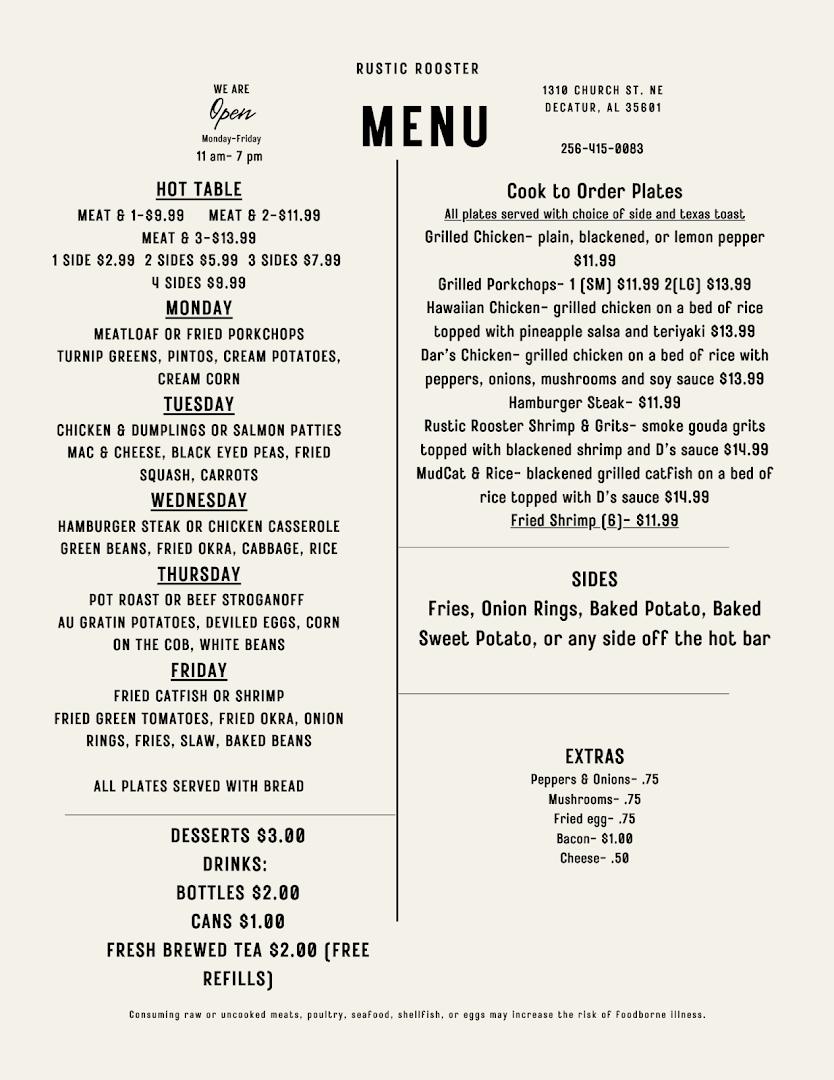 Rustic Rooster Restaurant & Catering