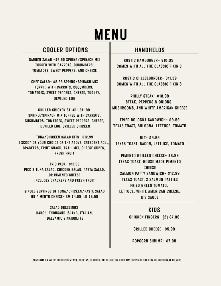 Rustic Rooster Restaurant & Catering Can Drinks